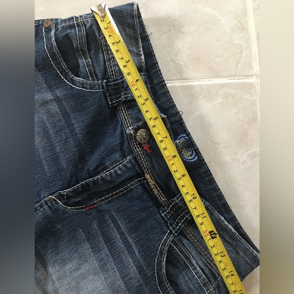 Angels Jean shorts size 8.  Cuffed - Picture 4 of 9
